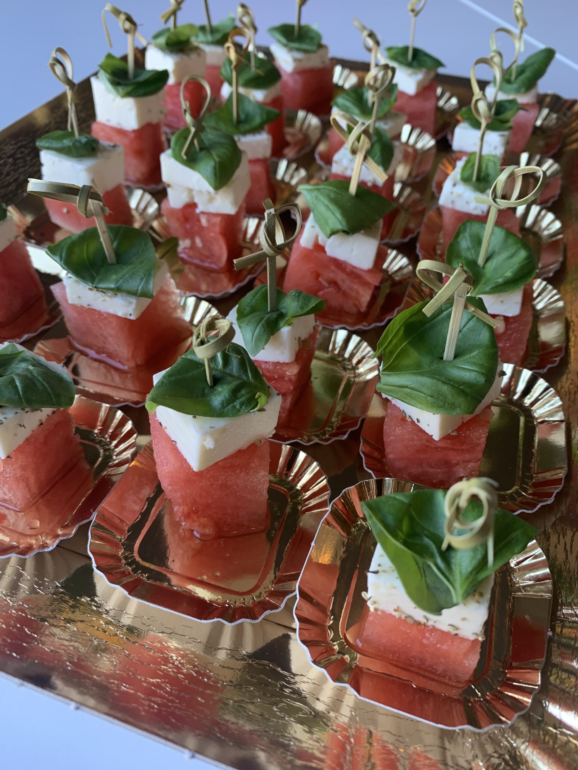 Spiesje feta / watermeloen / munt