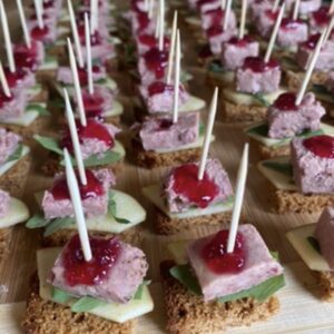 Peperkoek / paté / uienconfituur